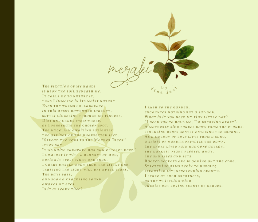 meraki poem - dina jael